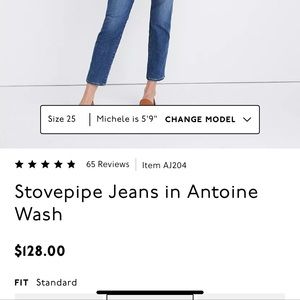 Madewell Stovepipe Jeans